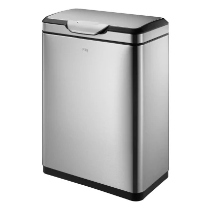 Afbeelding van Afvalbak EKO Touch 45L Zilver