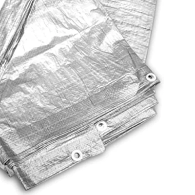 Afbeelding van GARDENIX universeel dekzeil stoffen dekzeil, beschermend zilver 120 g/m² (3m x 4m)