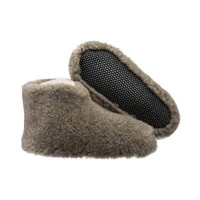 Afbeelding van Unisex Puur Schapenwol Warm Wol Pantoffels Boots Schapenvacht B02 (41 EU, Lichtbruin, numeric_41)