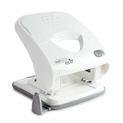 Afbeelding van Rapesco 1526 ECO X5 40ps Less Effort 2 gaats Perforator, 40 Vel Perforatiecapaciteit, Zacht Wit