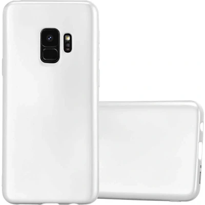 Afbeelding van Cadorabo Hoesje geschikt voor Samsung Galaxy S9 in METALLIC ZILVER Beschermhoes gemaakt van flexibel TPU silicone Case Cover