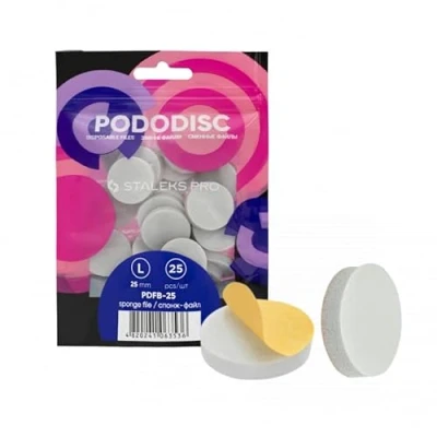 Afbeelding van STALEKS PRO Vervangende buffer polijstschijven met 25 mm, pedicure, stuks