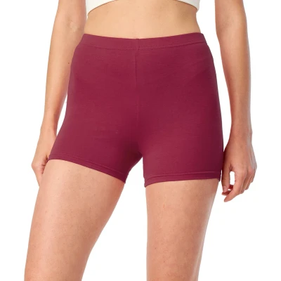 Afbeelding van Merry Style MS MS10 392 LE Dames Leggings Sport Vrijetijdsbroek Hotpants Shorts Boxershorts Kort Katoen Wijnrood S