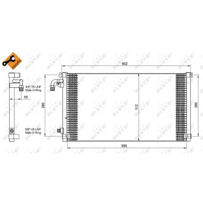 Afbeelding van NRF Airco condensor 35103