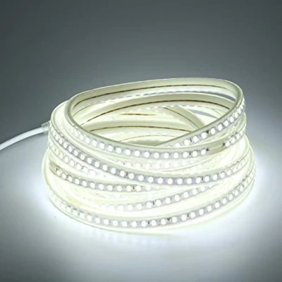 Afbeelding van Outdoor LED Strip IP67 5M 220V, 5730 120 leds/m 220 Volt Waterdicht Strips Licht met EU Stekker (Koud wit, 5)