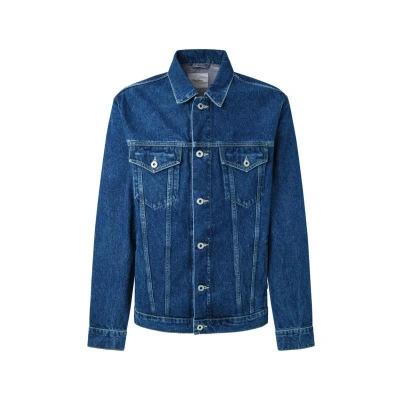 Afbeelding van Pepe Jeans Regular Spijkerjas, Heren, Maat: Large, Medium rigid stone wash