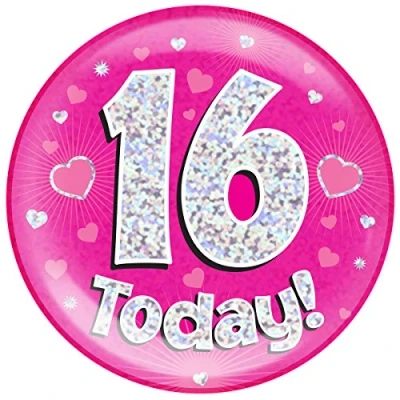 Afbeelding van Oaktree Mega Button 16 today Roze