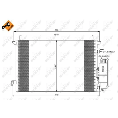 Afbeelding van Condensor, airconditioning NRF 35929