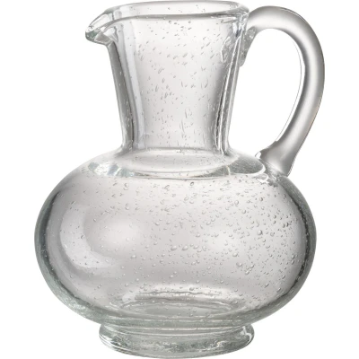 Afbeelding van J Line Bol karaf glas transparant