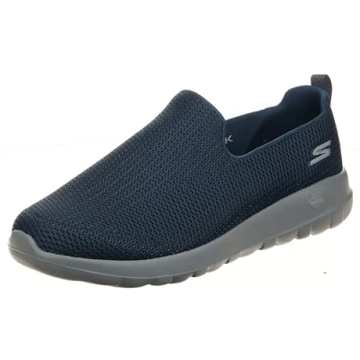 Afbeelding van Skechers Go Walk Max Athletic Air Mesh Slip on wandelschoenen voor heren Sneaker, Grijs (marine grijs), 42 EU X Bred