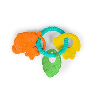 Afbeelding van Bright Starts, 4 in 1 Tropical Chews bijtringen, BPA vrij, vanaf de geboorte