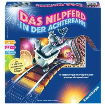 Afbeelding van Ravensburger Das Nilpferd in der Achterbahn Bordspel Duitstalig