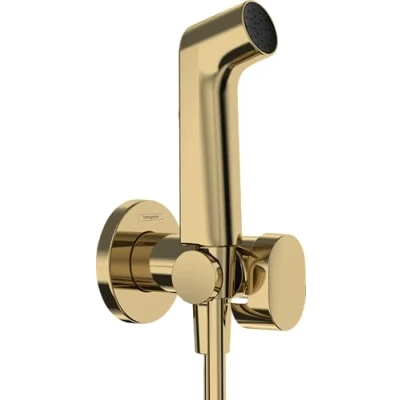 Afbeelding van hansgrohe Bidette handdouche 1jet S EcoSmart voor warm water met douchehouder en doucheslang 125cm, 29232990