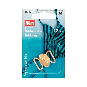 Afbeelding van Prym Bikini En Ceintuursluiting Klaverblad Goud 12 Mm Sluitingen