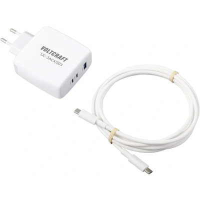 Afbeelding van VOLTCRAFT GaN VC 13079915 USB oplader 5 A 3 x C, Binnen Power Delivery (USB PD)