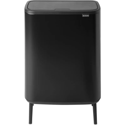 Afbeelding van Brabantia Bo Touch Bin Hi Prullenbak 60 liter Matt Black