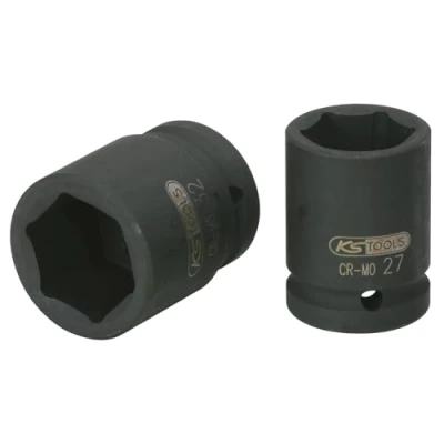 Afbeelding van KS Tools 515.1360 E 3/4&quot; Dopsleutel, zeskant, kracht kort, 60mm, Hanger