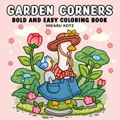 Afbeelding van Garden Corners: Bold and Easy Coloring Book for Adults Teens