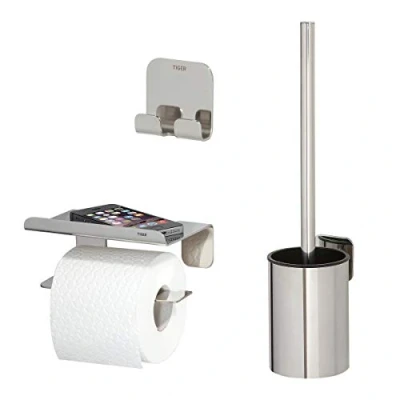 Afbeelding van WC Set Tiger Colar RVS Gepolijst