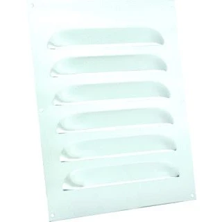 Afbeelding van Nedco schoepenrooster alum. vlak 250 x 400 mm m/grote schoepen blank
