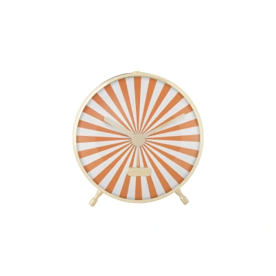 Afbeelding van Karlsson Wekker Candy Swirl Bright orange &amp; white