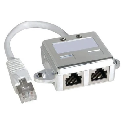Afbeelding van LAN en TEL afgeschermde RJ45 poortkabel
