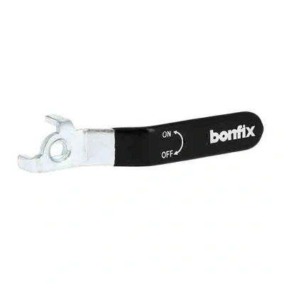 Afbeelding van Bonfix Stalen Hendel Zwart Voor 1 &amp; 5/4&quot; Afsluiters en Kogelkranen