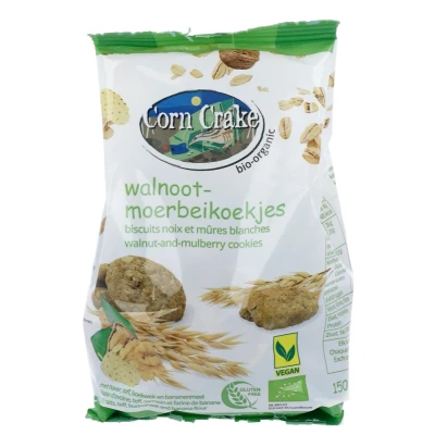 Afbeelding van Corn Crake Walnoot Moerbei Koekjes 150GR