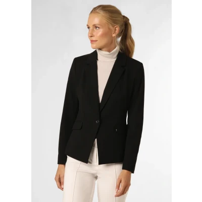Afbeelding van comma getailleerde blazer zwart