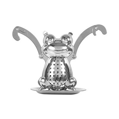 Afbeelding van Kikker vormige RVS Losse Thee Blad Infuser Ball Zeef Filter Diffuser Kruiden