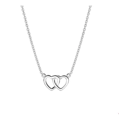 Afbeelding van Zilver Gerhodineerde Collier hart 1 1318913