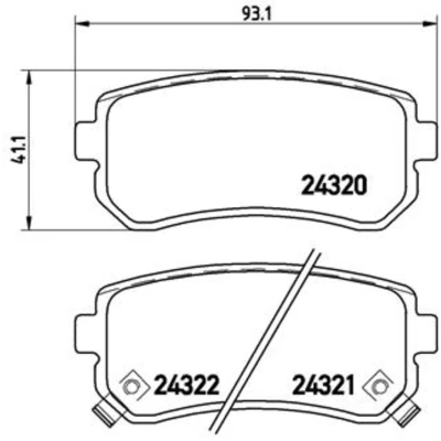 Afbeelding van Brembo Remblokset P 30 025
