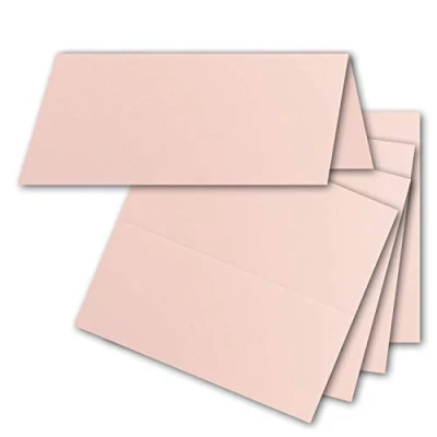 Afbeelding van FarbenFroh by GUSTAV NEUSER 50 x plaatskaarten in roze, 4,5 10 cm, blanco, dubbele kaarten, als en naamkaarten voor bruiloft feesten