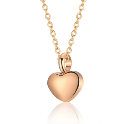 Afbeelding van Luxe Ashanger Hart Met Ketting Assieraad Rosegoudkleurig As Gedenksieraad Urn Incl. vuller