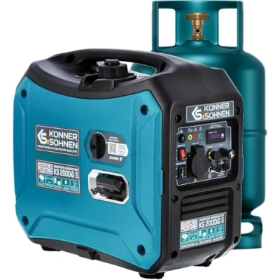 Afbeelding van Könner &amp; Söhnen KS 2000iG S LPG/Petrol Inverter Generator Gas Power 2000 W, 1 x 16 A (230 V), Economy Mode, generator, Petrol Quiet, Euro V