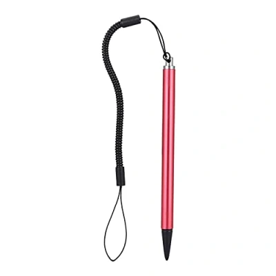 Afbeelding van Springtouw Touch Pen Schilderen Resistief touchscreen Hardtip Stylus voor POS/PDA/Industriële PC/Auto Navigatior, enz. (Rood)