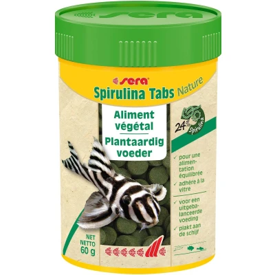 Afbeelding van Sera Spirulina Nature Voertabletten Dubbelpak: 2 x 100 Tabletten