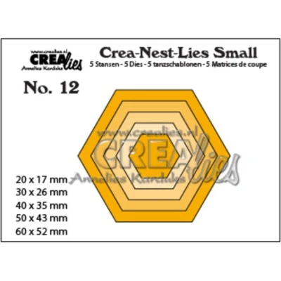 Afbeelding van Crealies Crea Nest Lies Small Stansen No. 12 Zeshoeken (CNLS12)