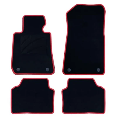 Afbeelding van OCC DESIGN Op maat gemaakt tapijt E90 Serie 3 Limousine (2005 2011), 5 stuks, rode rand