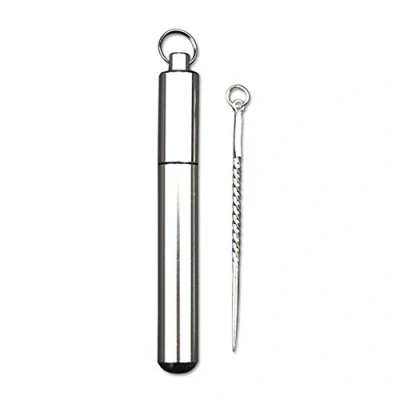 Afbeelding van Tandenstoker van sterling zilver, creatieve mini tandenstokerset, fruit, voor outdoor, reizen, wandelen, kamperen