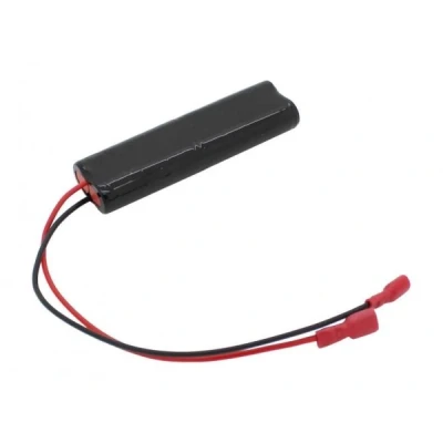 Afbeelding van batterij voor noodlicht NiMH 4.8V 1800mAh L2x2 Mignon AA met kabel en Faston aansluitingen 4.8mm / + 6.3mm vervangt