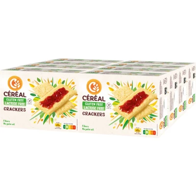 Afbeelding van 8x Céréal Crackers Glutenvrij En Lactosevrij 250 gr