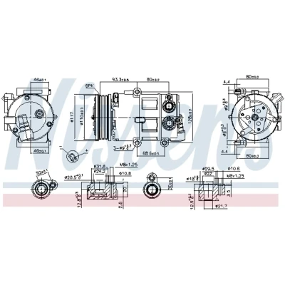Afbeelding van Nissens Airco compressor 890179