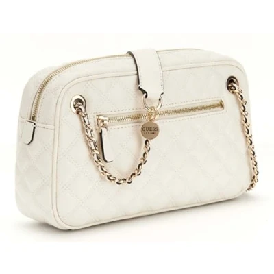 Afbeelding van GUESS Schoudertas Giully II Shoulder Satchel Bag Cream White Crème