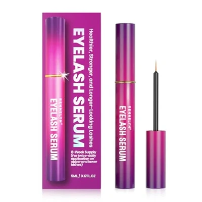 Afbeelding van Wimperserum wimpergroeiversterker: geavanceerde natuurlijke formule voor lange verdikkende wimpers (aubergine, 5 ml)