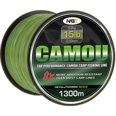 Afbeelding van NGT Spool of Camo Line 0,30mm (1300m) Nylon vislijn