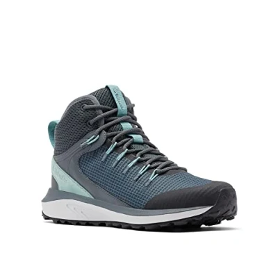 Afbeelding van Columbia Trailstorm Waterdichte Mid Rise Trekking en wandelschoenen voor dames, Grafiet Dusty Groen, 41 EU