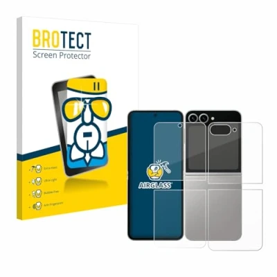 Afbeelding van BROTECT Glas Screen Protector voor Samsung Galaxy Z Flip6 (Voor+Achter) Schermbeschermer [9H Hardheid, Beschermglas Folie niet Gehard Glas]