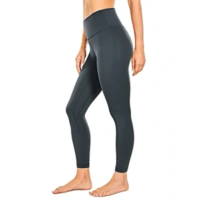 Afbeelding van CRZ YOGA Naakt Gevoel Voor Dames I Hoge Taille Strakke Yogabroek Workout Gym Leggings 25 Inch Melaniet M