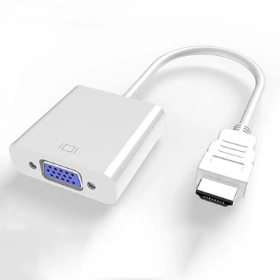 Afbeelding van Xingdianfu HDMI naar VGA, 1080P compatibele VGA adapter voor computer, laptop, pc, monitor, HDTV (wit)